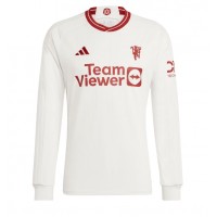 Camisa de Futebol Manchester United Victor Lindelof #2 Equipamento Alternativo 2023-24 Manga Comprida